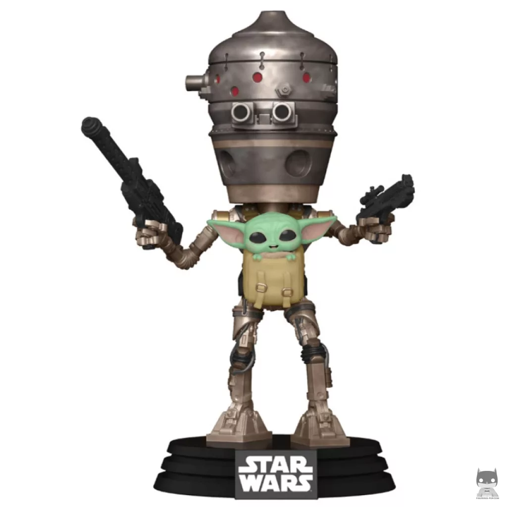 IG-11 with the Child Funko Pop! figure (The Mandalorian (Star Wars))