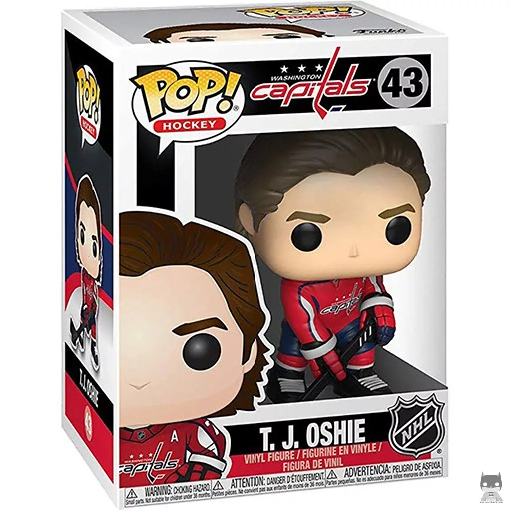 T. J. Oshie Funko Pop! figure in its box