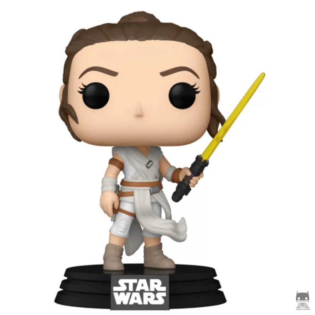 Rey with Yellow Lightsaber Funko Pop! figure (Star Wars: Episode IX, The Rise of Skywalker)