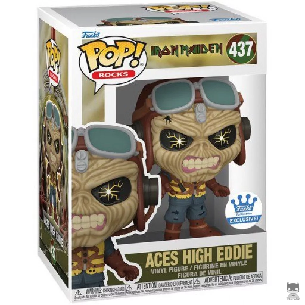 Aces High Eddie Funko Pop! figure in its box