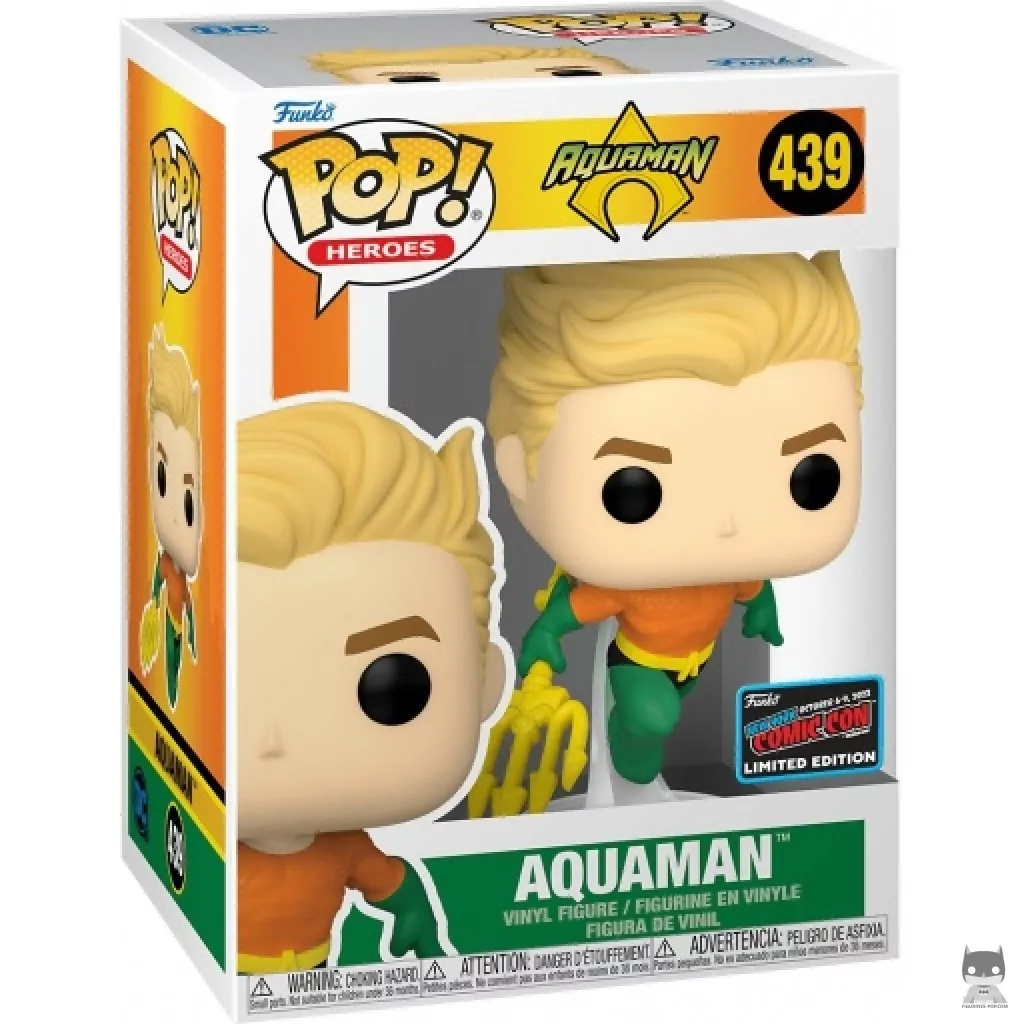 Aquaman Funko Pop! figure in its box