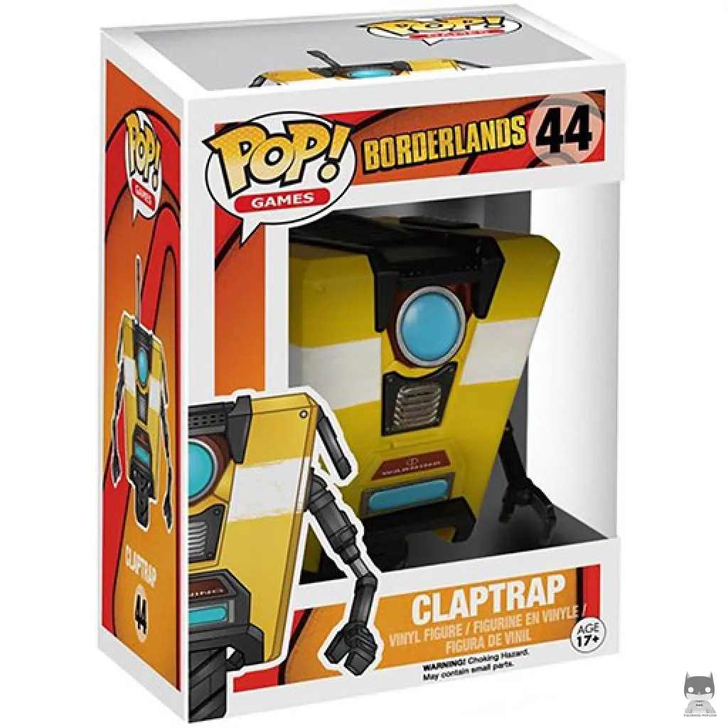 Claptrap Funko Pop! figure in its box
