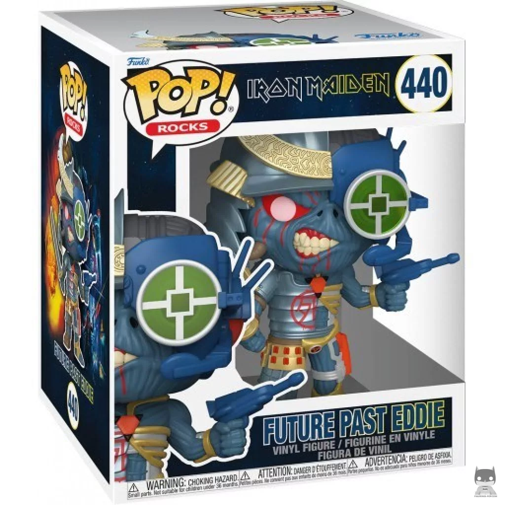 Future Past Eddie (SuperSized) Funko Pop! figure in its box