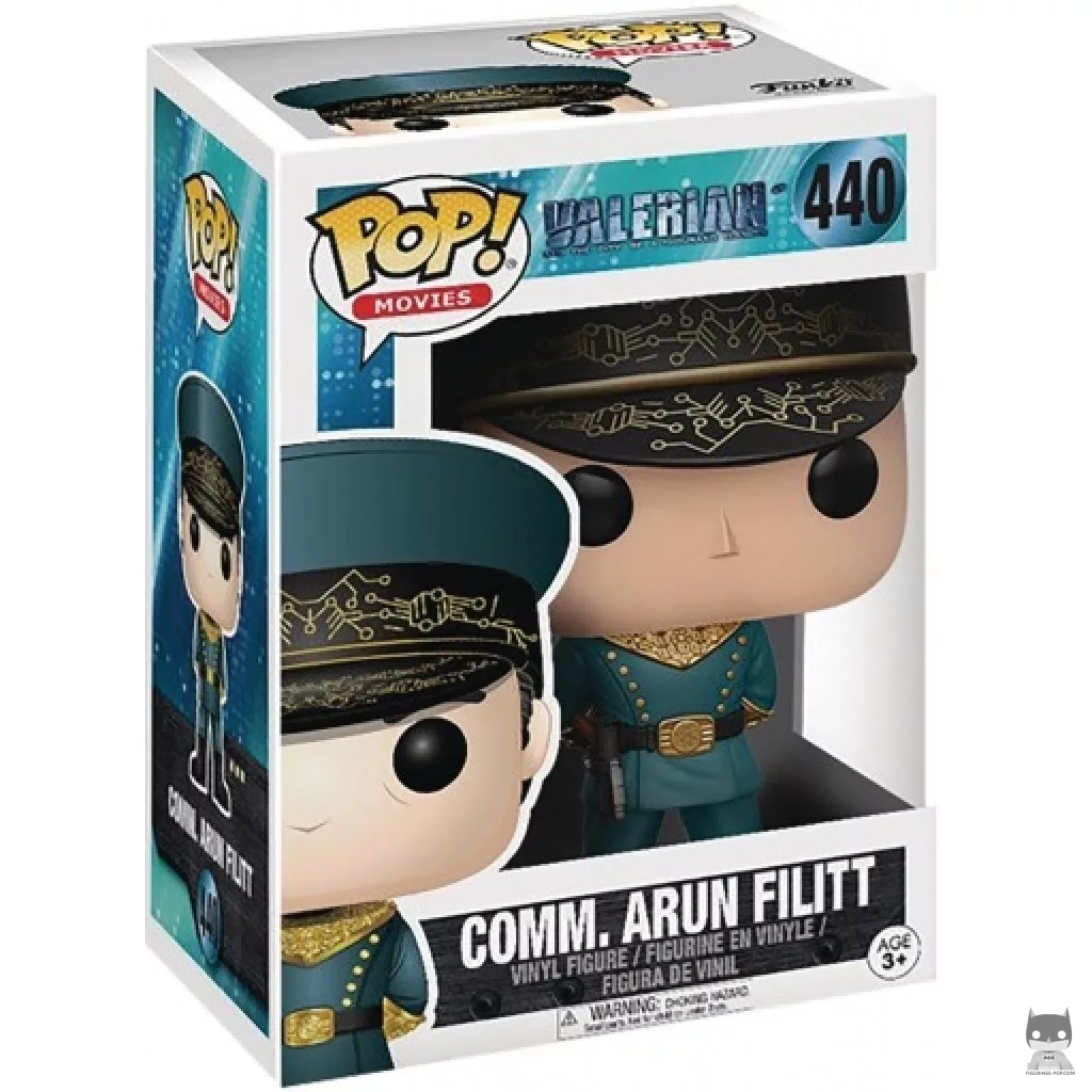 Commander Arun Filitt Funko Pop! figure in its box