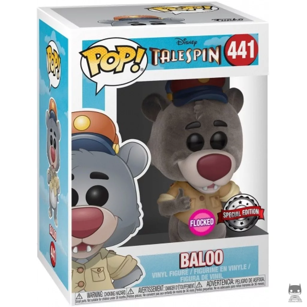 Baloo Bear (Flocked) Funko Pop! figure in its box