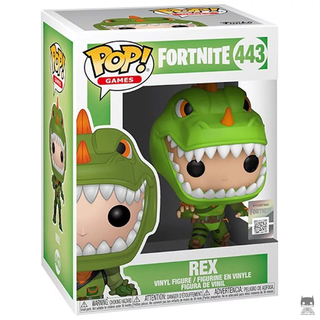 Rex Funko Pop! figure in its box