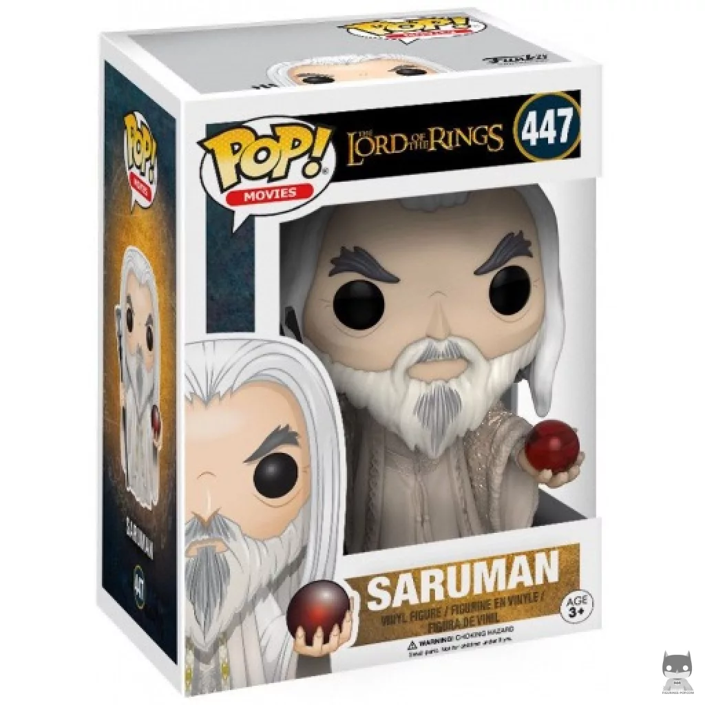 Saruman Funko Pop! figure in its box