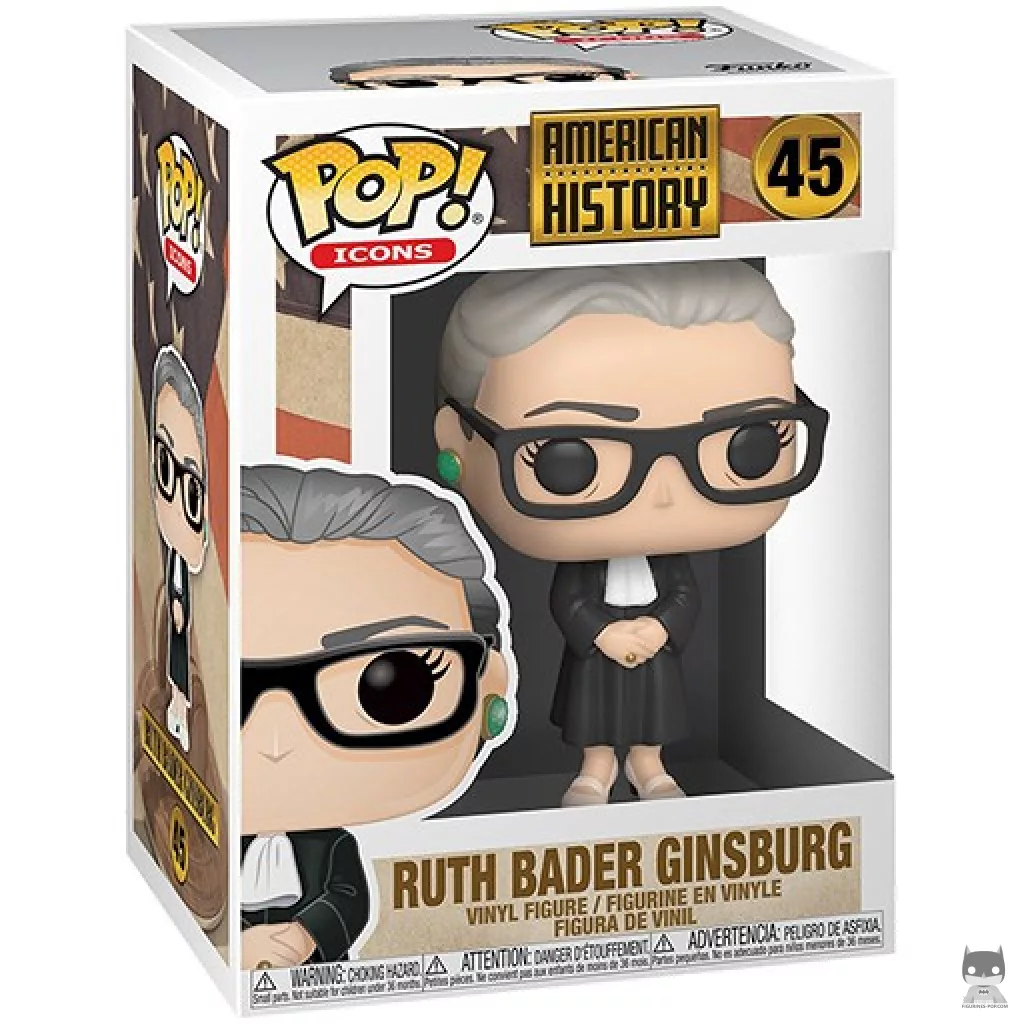 Ruth Bader Ginsburg Funko Pop! figure in its box
