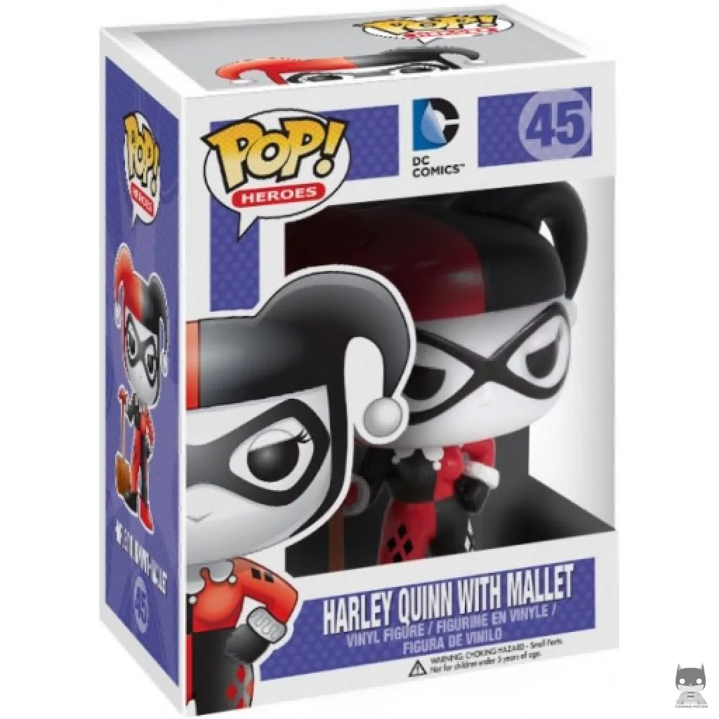 Harley Quinn with Mallet Funko Pop! figure in its box