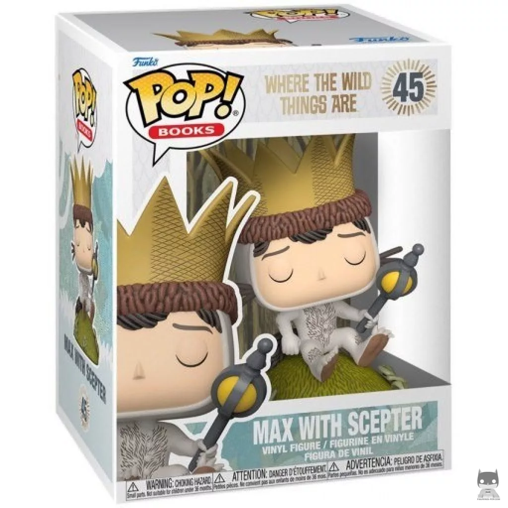 Max with Scepter Funko Pop! figure in its box