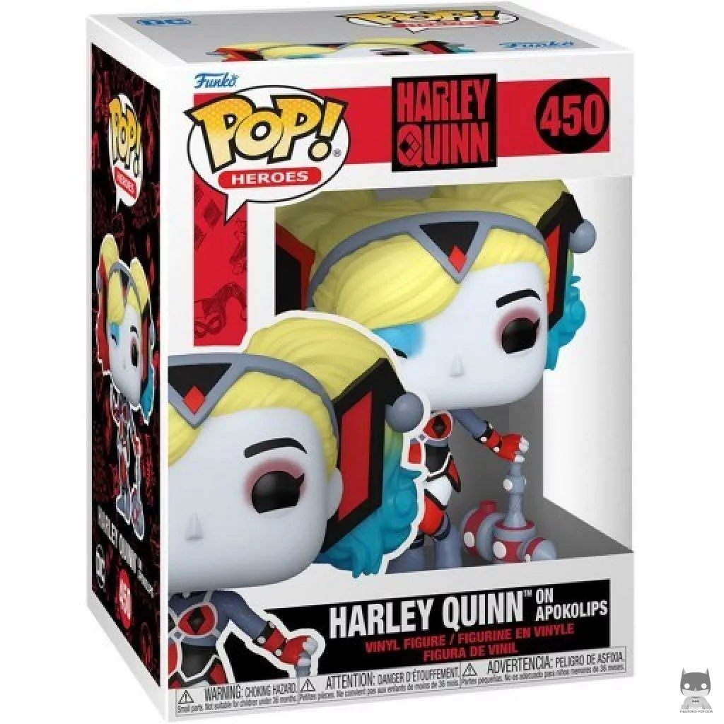 Harley Quinn on Apokolips Funko Pop! figure in its box