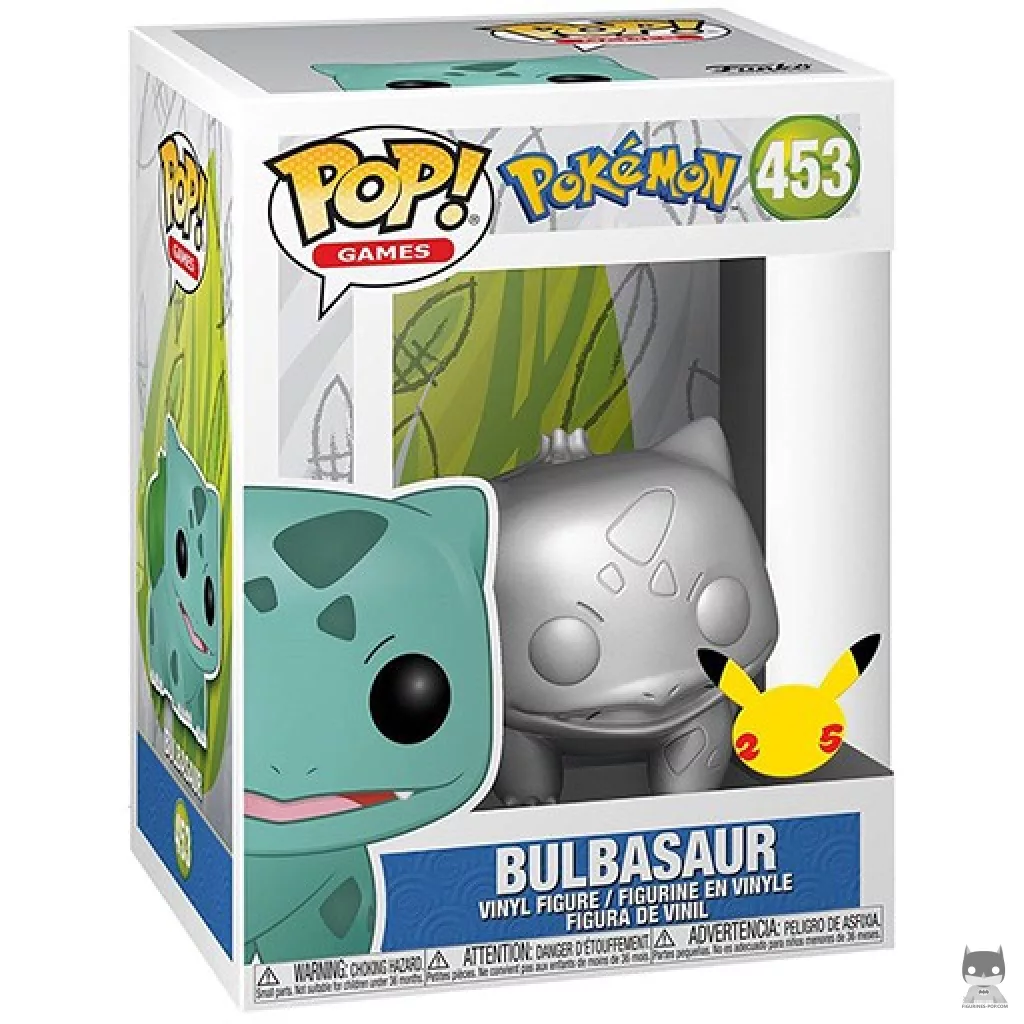 Bulbasaur (Silver) Funko Pop! figure in its box