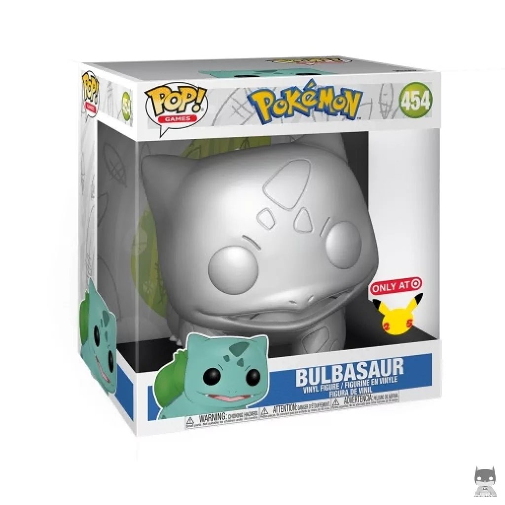 Bulbasaur (Supersized 10'' & Metallic) Funko Pop! figure in its box
