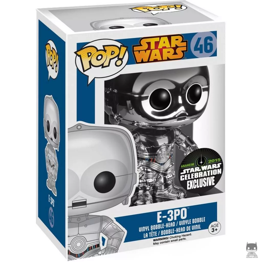 E-3PO (Silver) Funko Pop! figure in its box