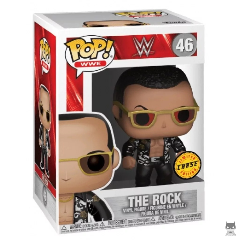 Dwayne "The Rock" Johnson (Chase) Funko Pop! figure in its box
