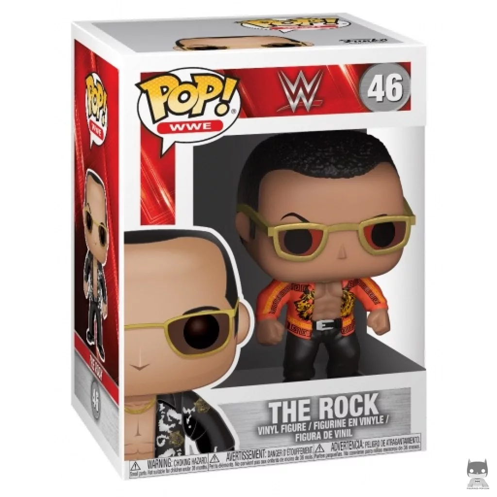 Dwayne "The Rock" Johnson Funko Pop! figure in its box