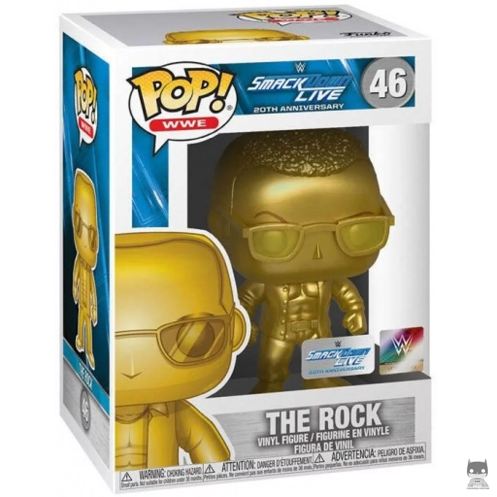 The Rock (Gold) Funko Pop! figure in its box