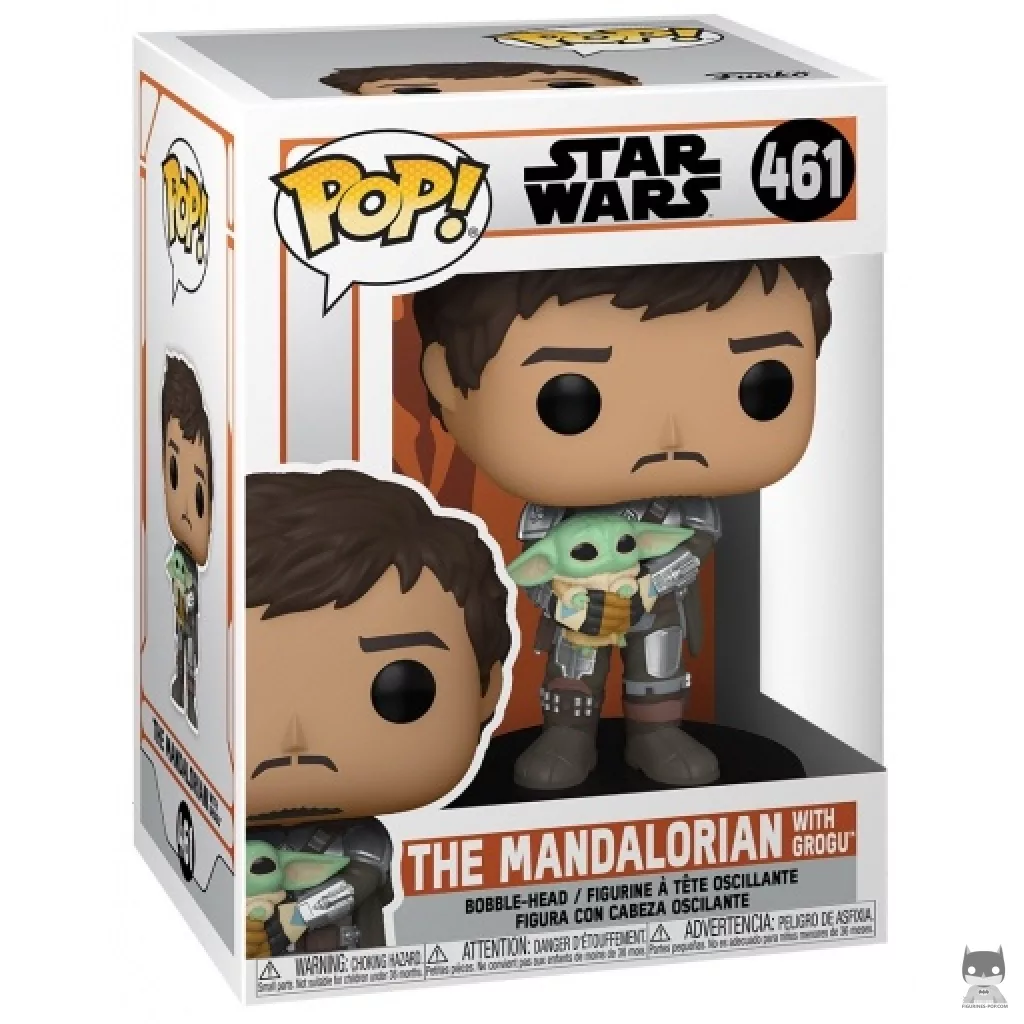 The Mandalorian with Grogu Funko Pop! figure in its box