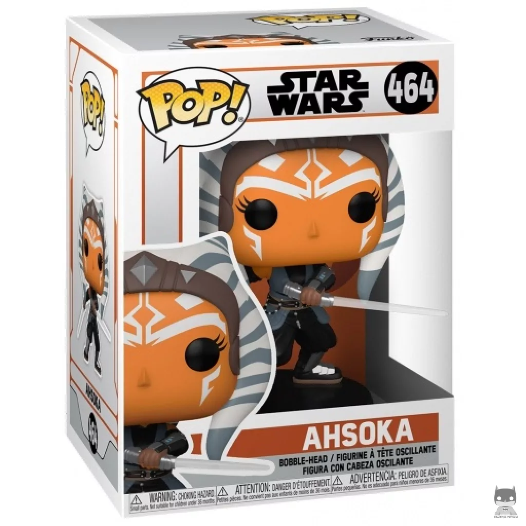 Ahsoka Funko Pop! figure in its box