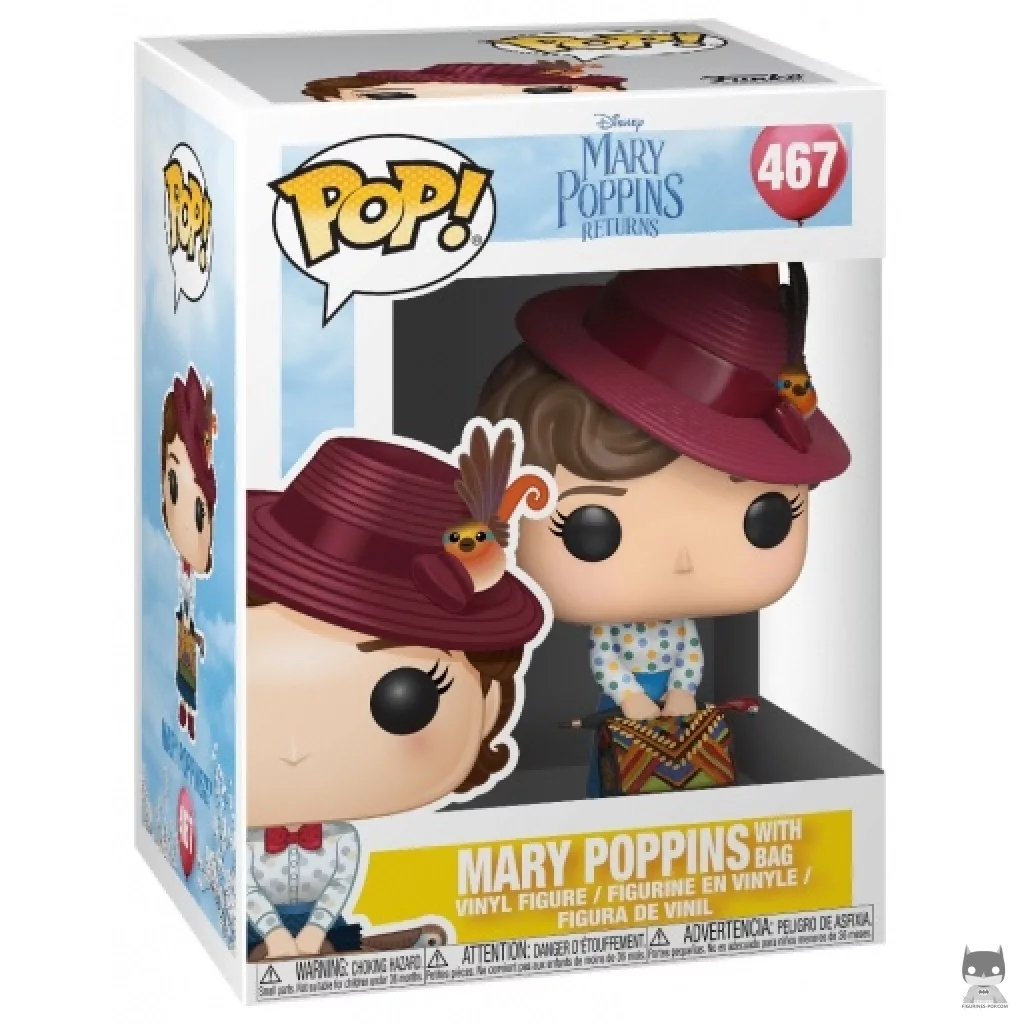 Mary Poppins with Bag Funko Pop! figure in its box