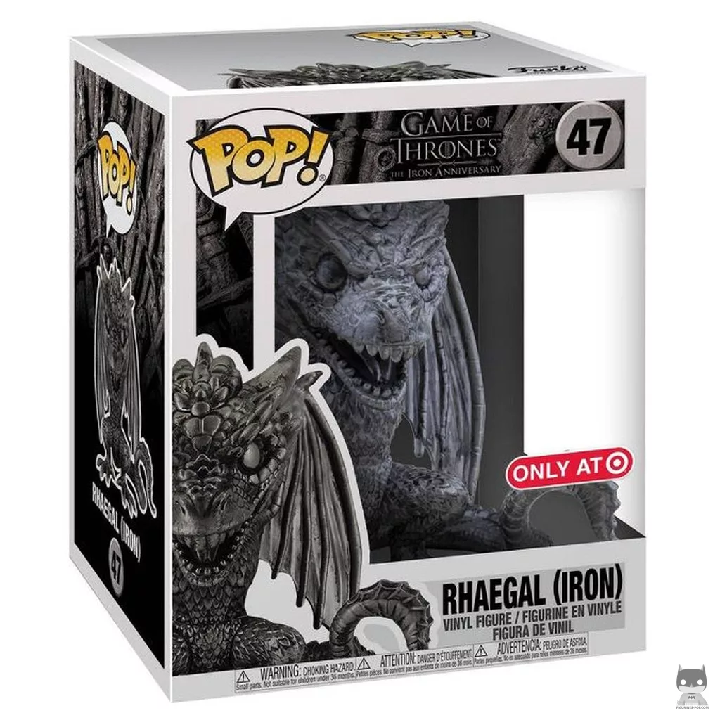 Rhaegal (Iron) (Supersized) Funko Pop! figure in its box