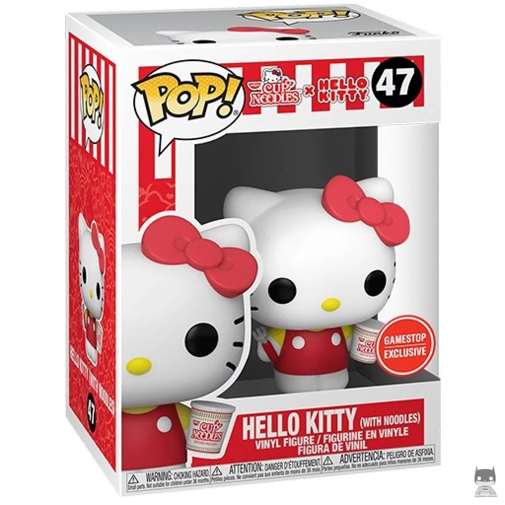 Hello Kitty with Noodles and Fork Funko Pop! figure in its box