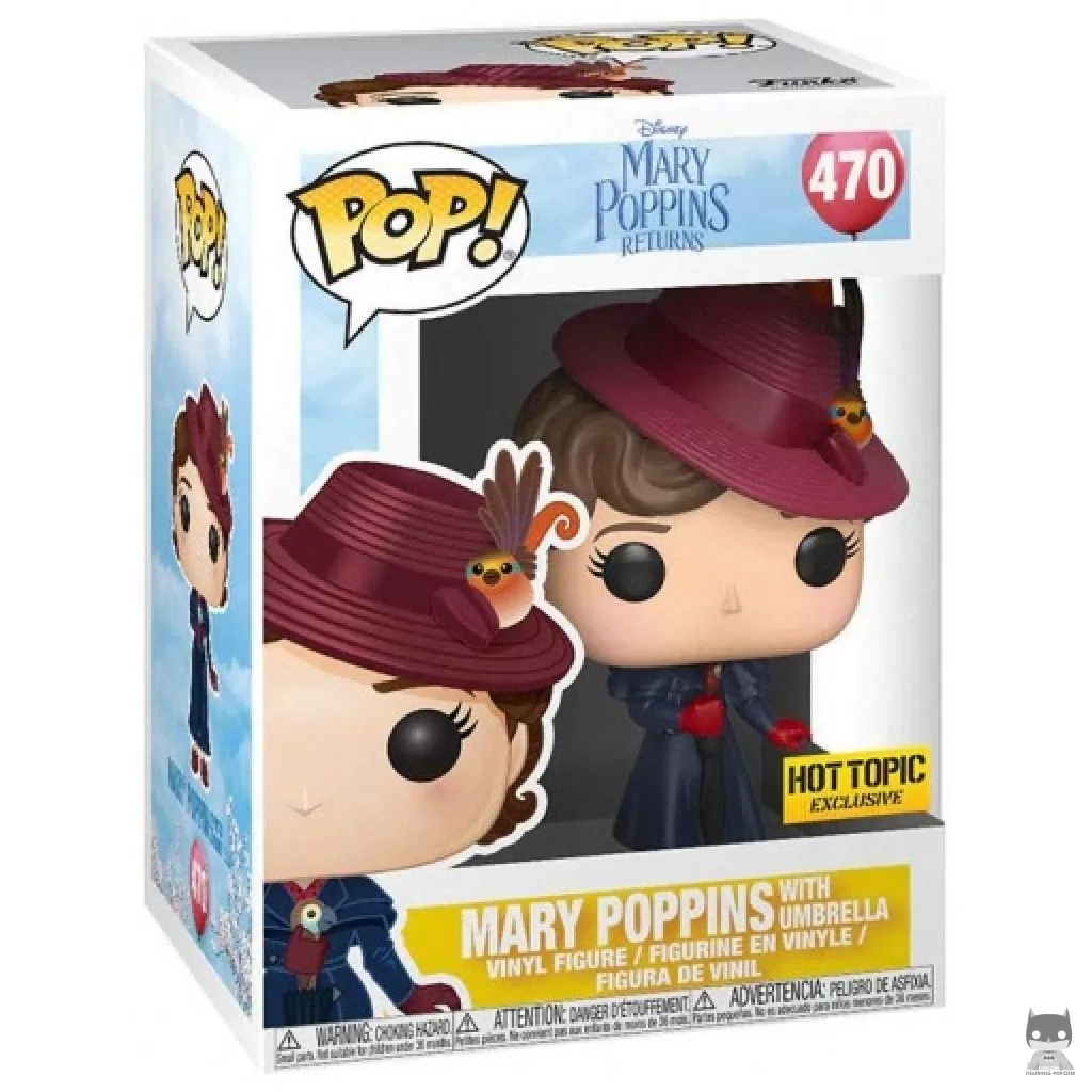 Mary Poppins with Umbrella Funko Pop! figure in its box