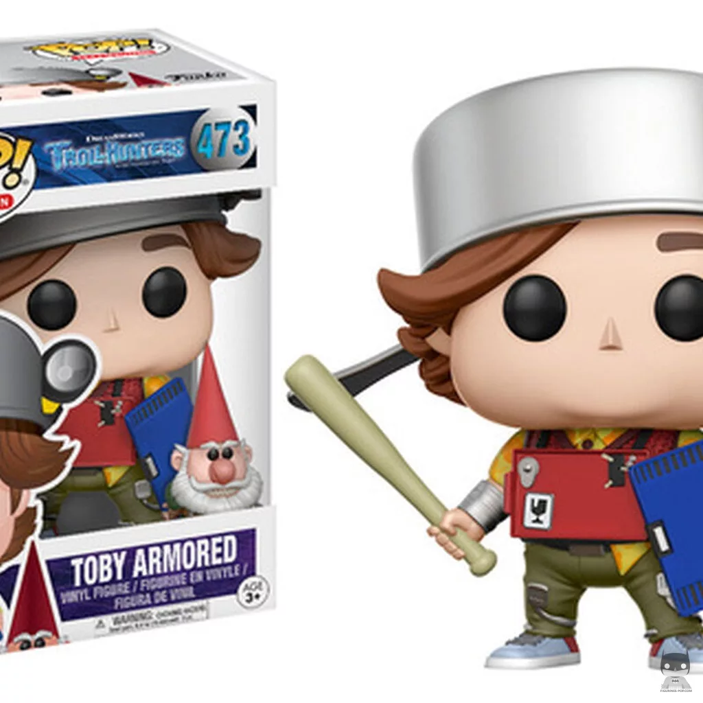 Toby armored Funko Pop! figure in its box