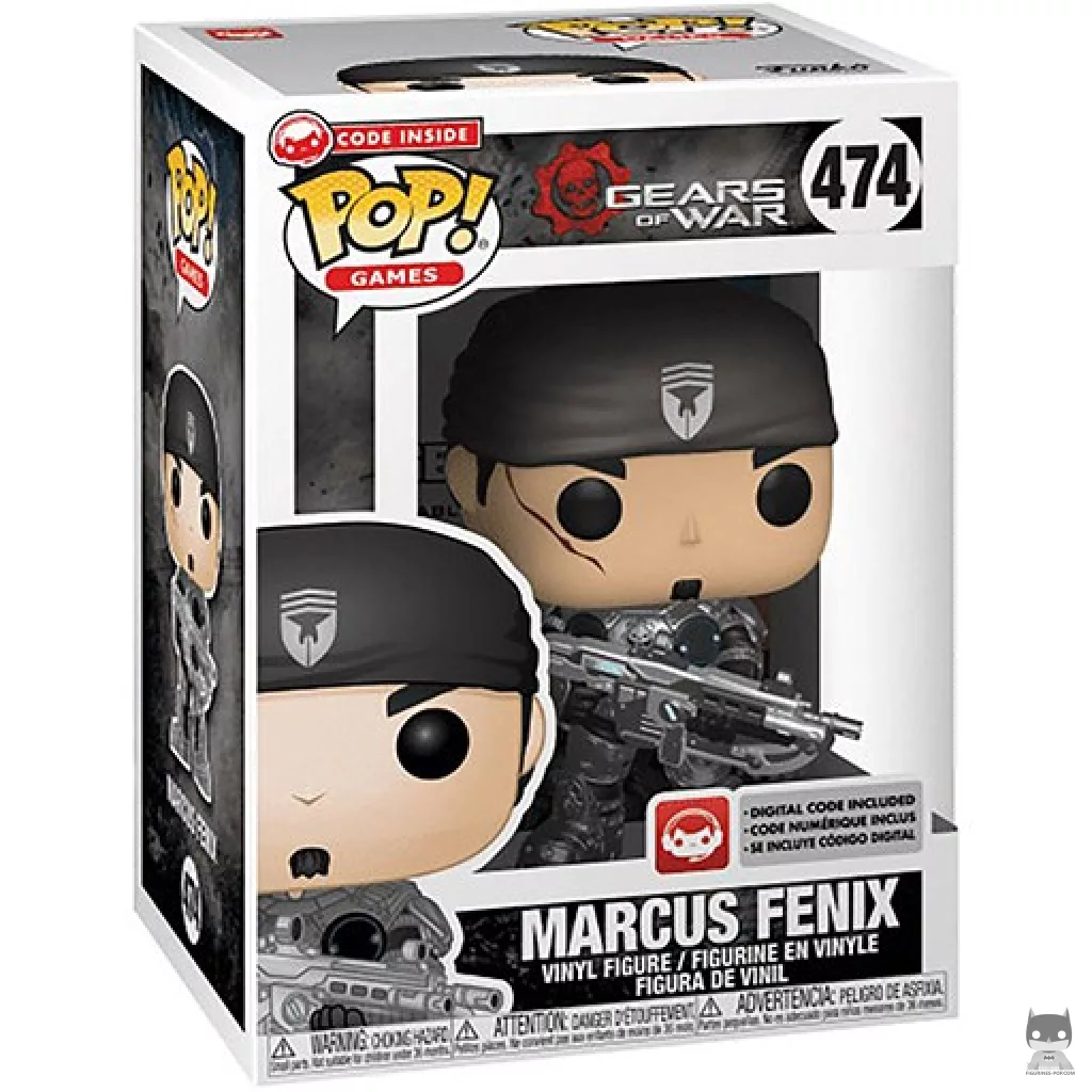 Marcus Fenix Funko Pop! figure in its box