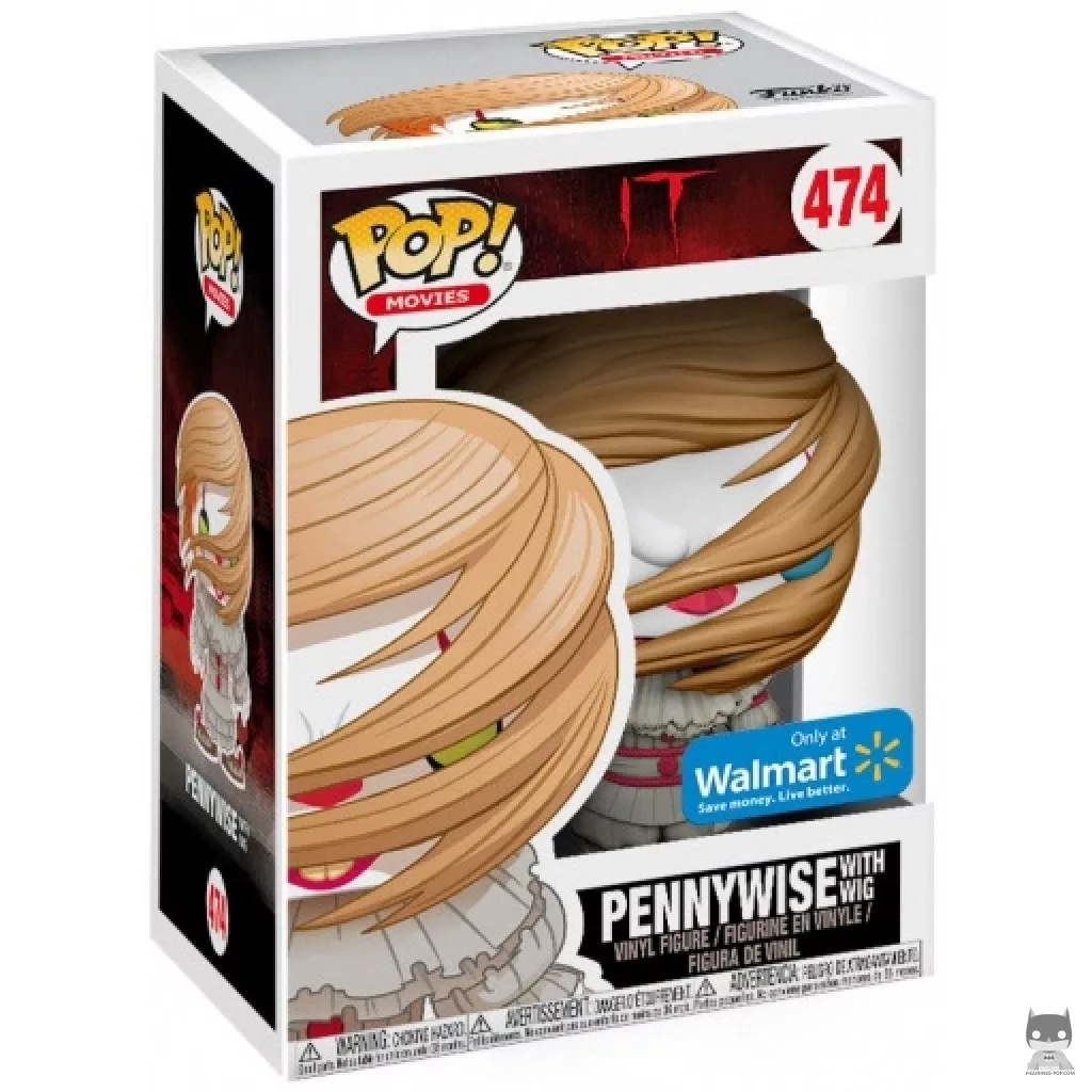 Pennywise with wig Funko Pop! figure in its box