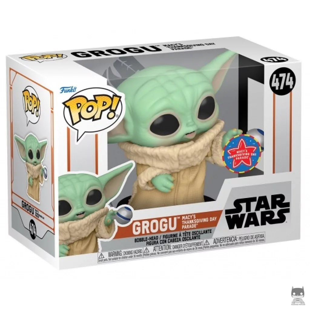 Grogu Macy's (Thanksgiving Day Parade) Funko Pop! figure in its box