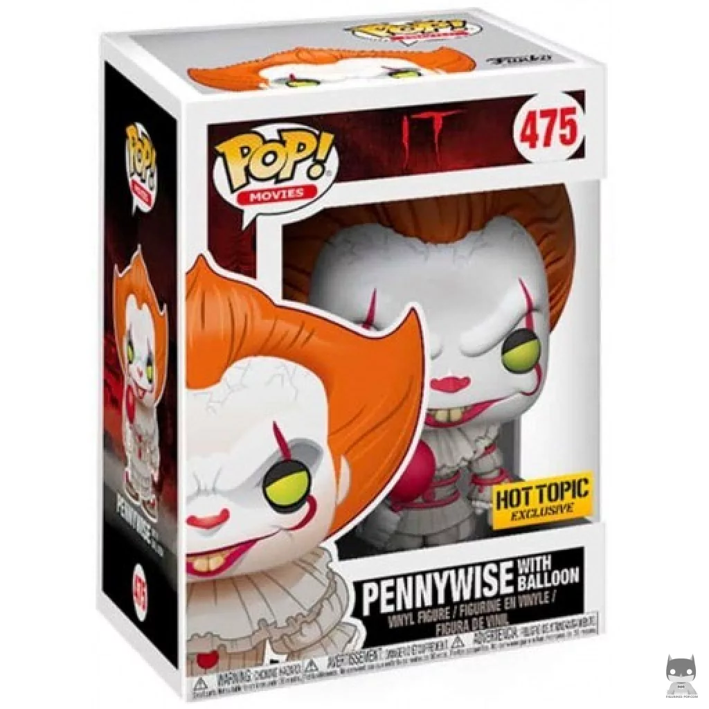 Pennywise with balloon Funko Pop! figure in its box