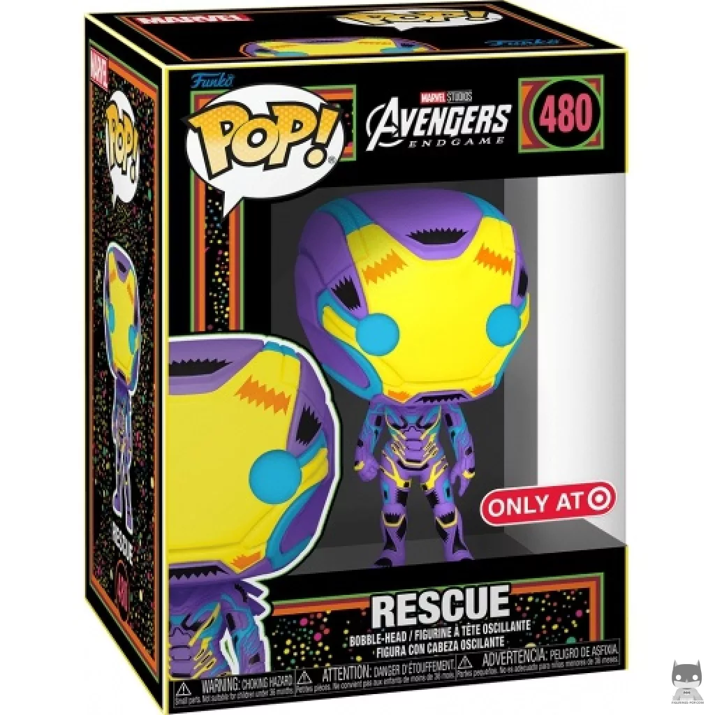 Rescue (Blacklight) Funko Pop! figure in its box