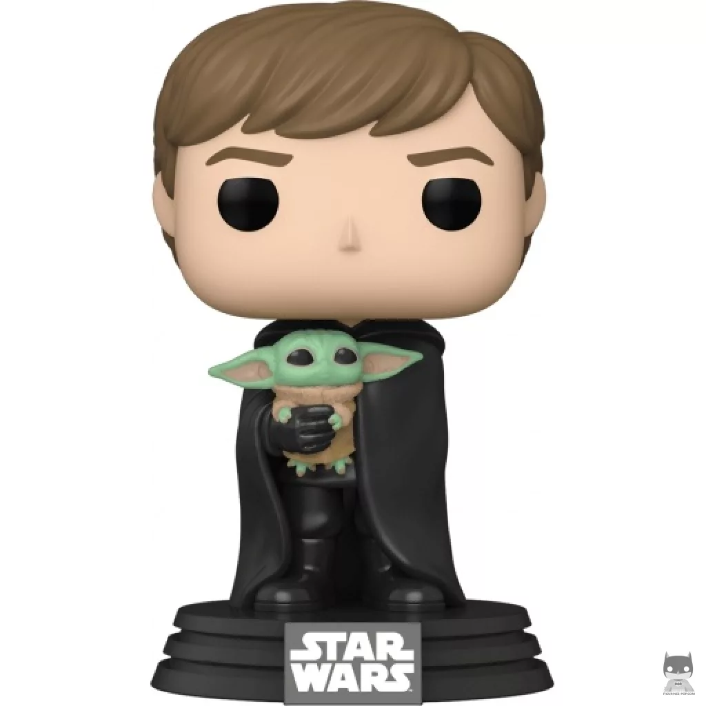 Luke Skywalker with Grogu Funko Pop! figure (The Mandalorian (Star Wars))