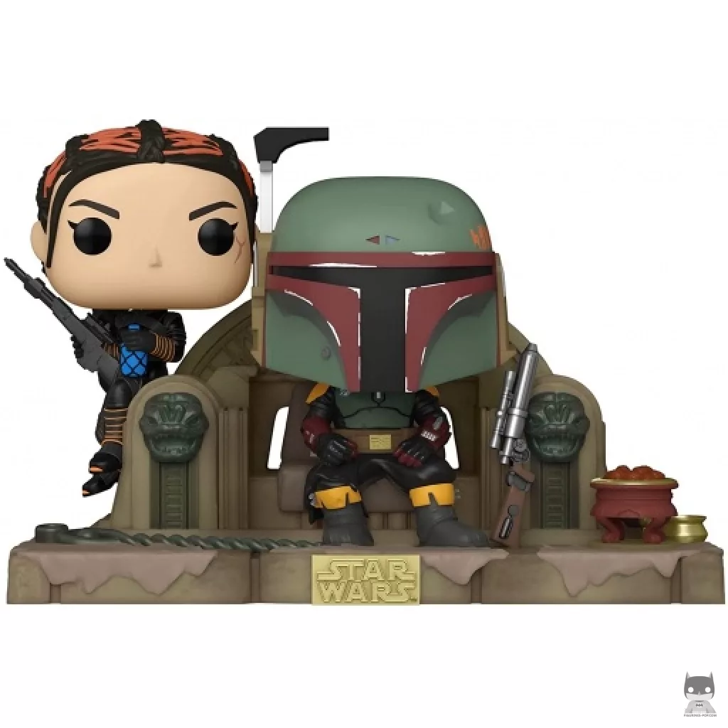 Boba Fett & Fennec on Throne Funko Pop! figure (The Mandalorian (Star Wars))