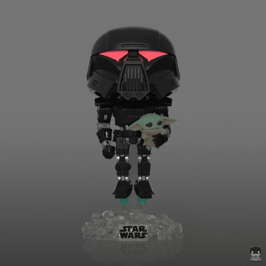 Dark Trooper with Grogu Funko Pop! figure (The Mandalorian (Star Wars))