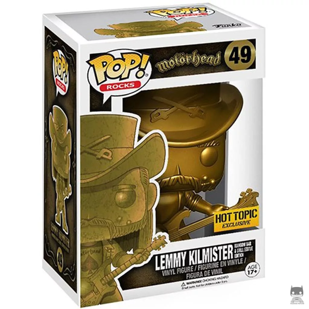 Lemmy Kilmister (Gold) Funko Pop! figure in its box