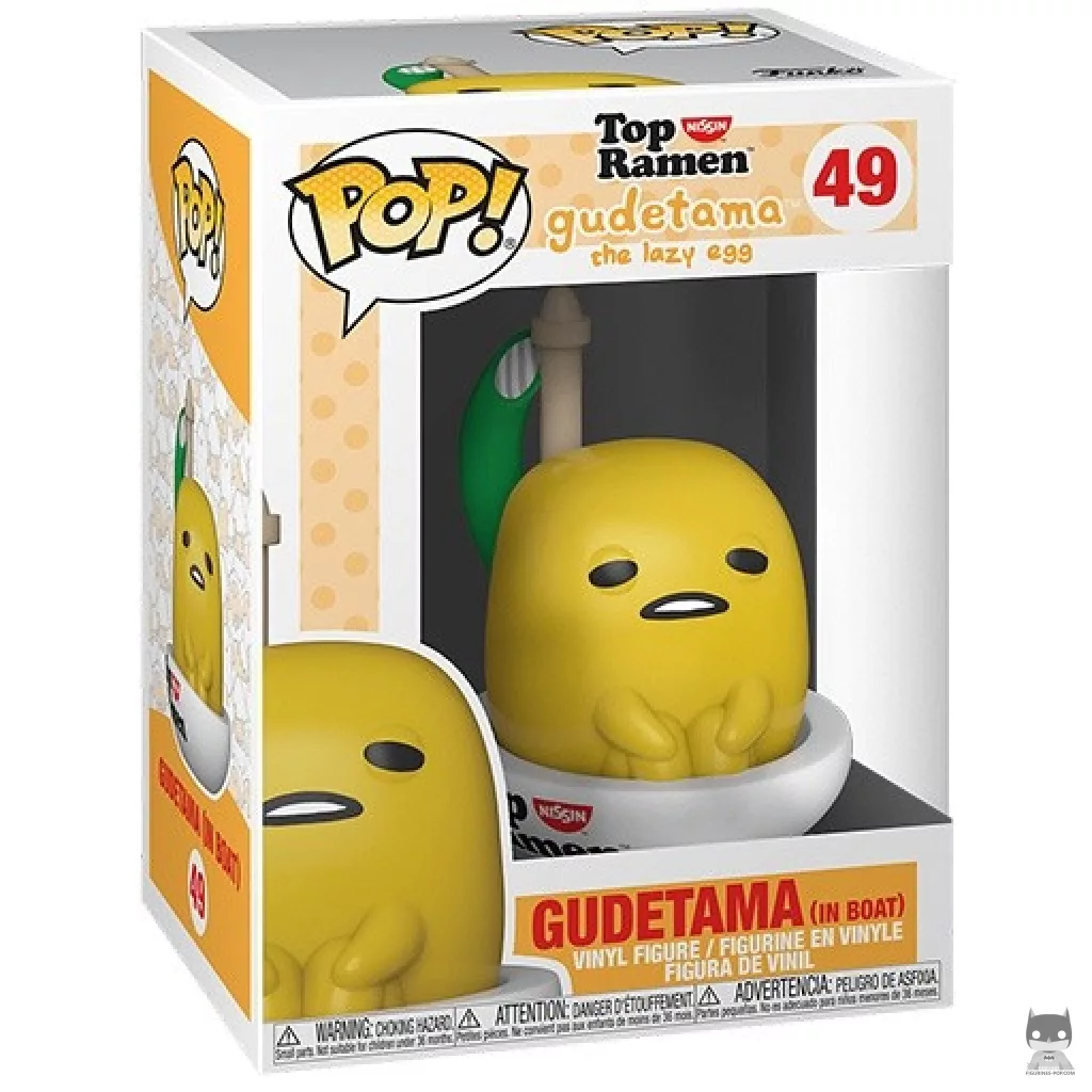 Gudetama in Boat Funko Pop! figure in its box