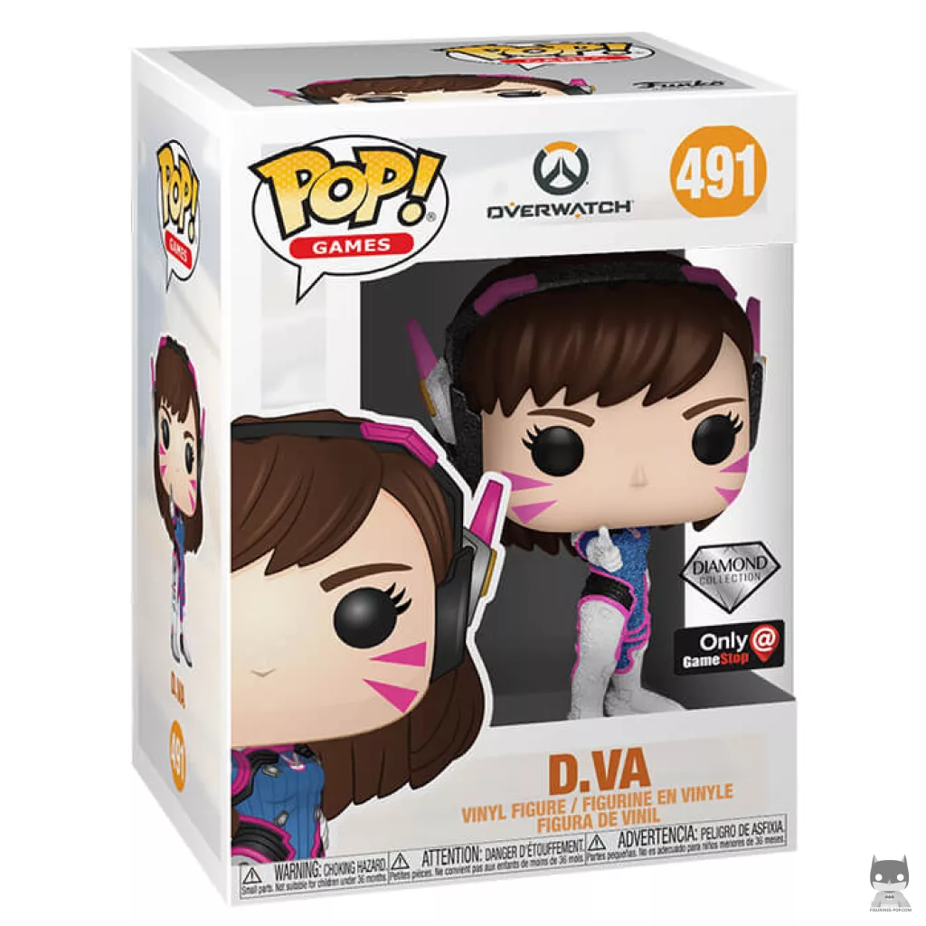 D. Va (Diamond Glitter) Funko Pop! figure in its box