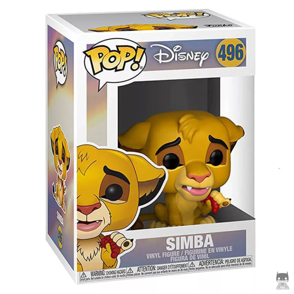 Simba with Grub Funko Pop! figure in its box