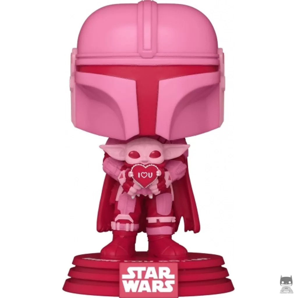 The Mandalorian with Grogu (Pink) Funko Pop! figure (Star Wars (Valentine's Day))