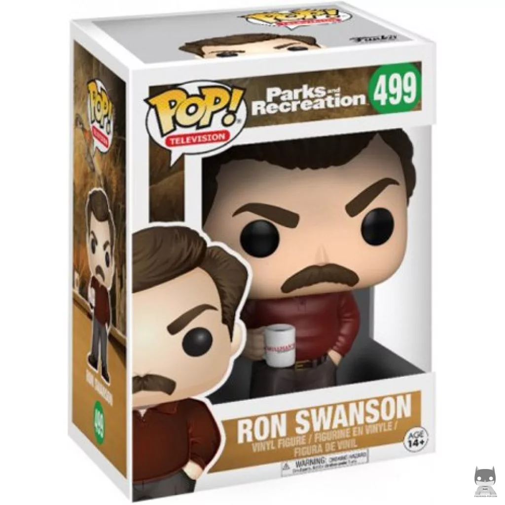 Ron Swanson Funko Pop! figure in its box