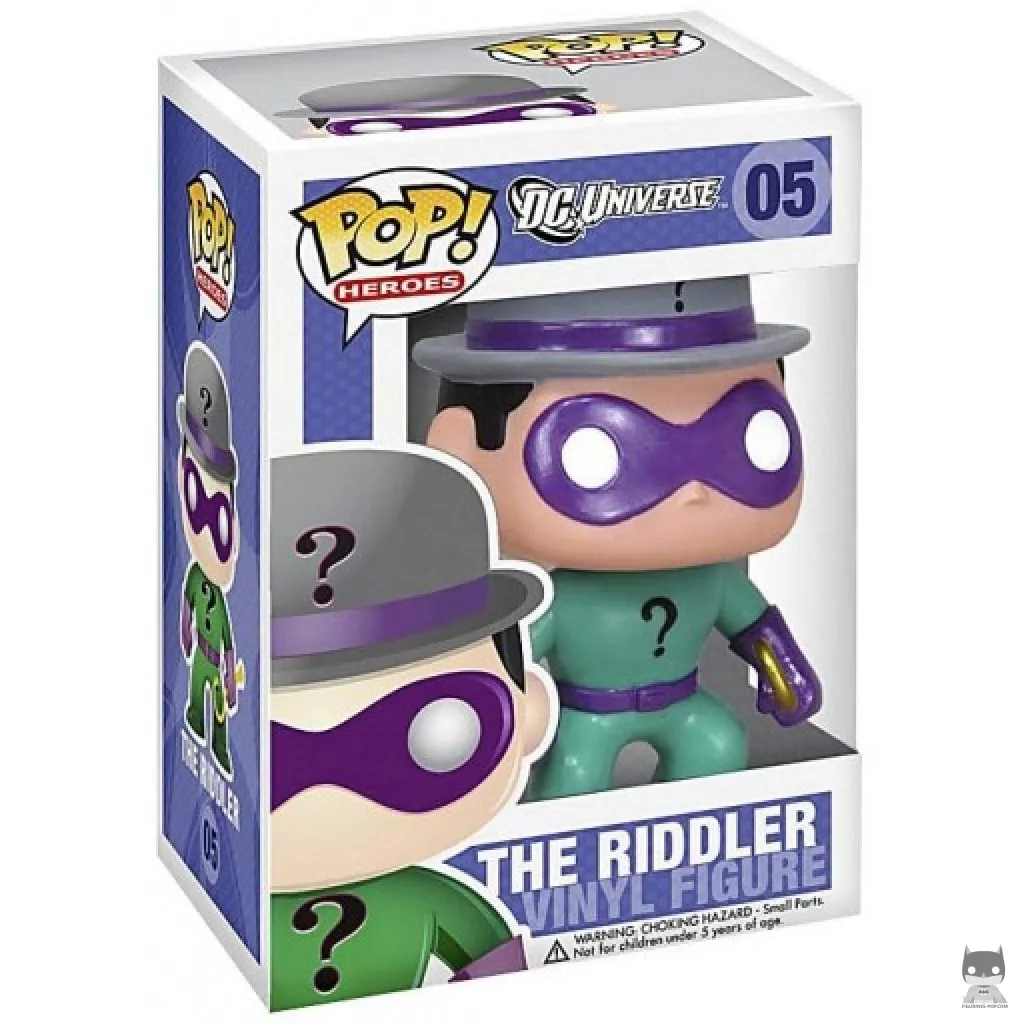 The Riddler Funko Pop! figure in its box