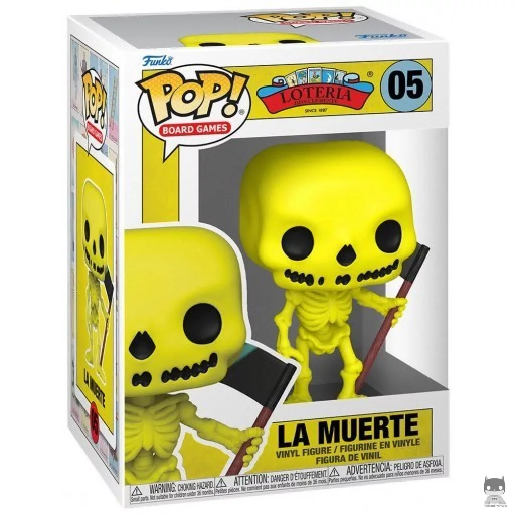 La Muerte Funko Pop! figure in its box