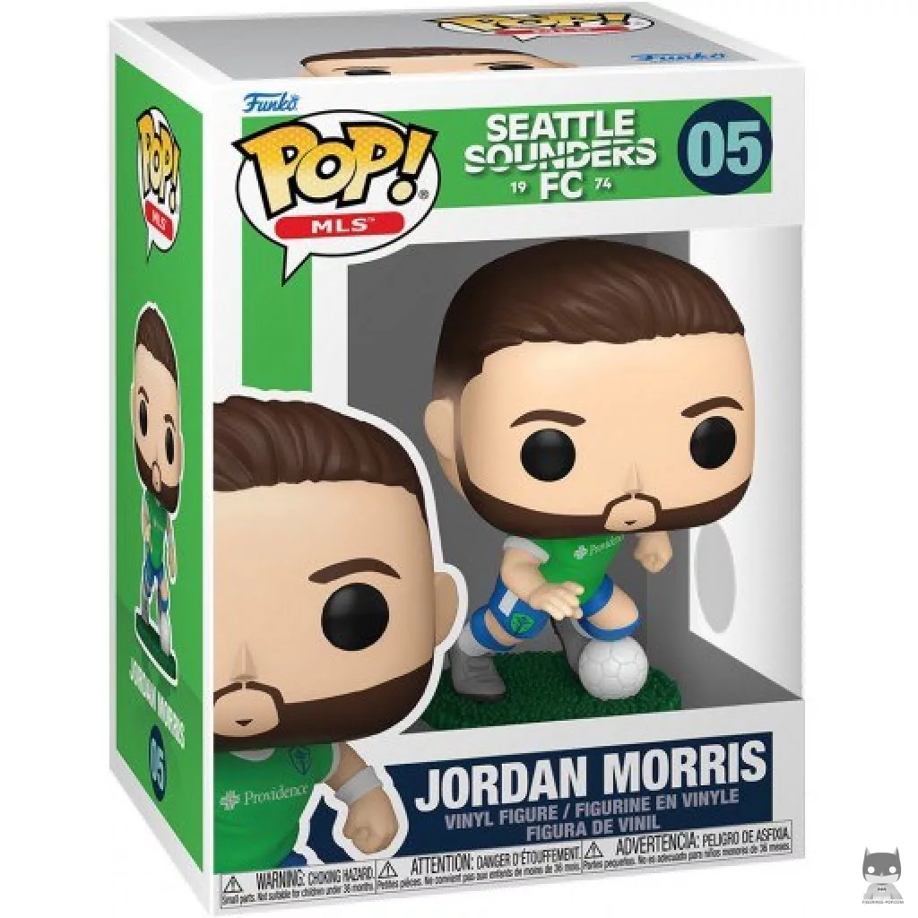 Jordan Morris (Seattle Sounders FC) Funko Pop! figure in its box