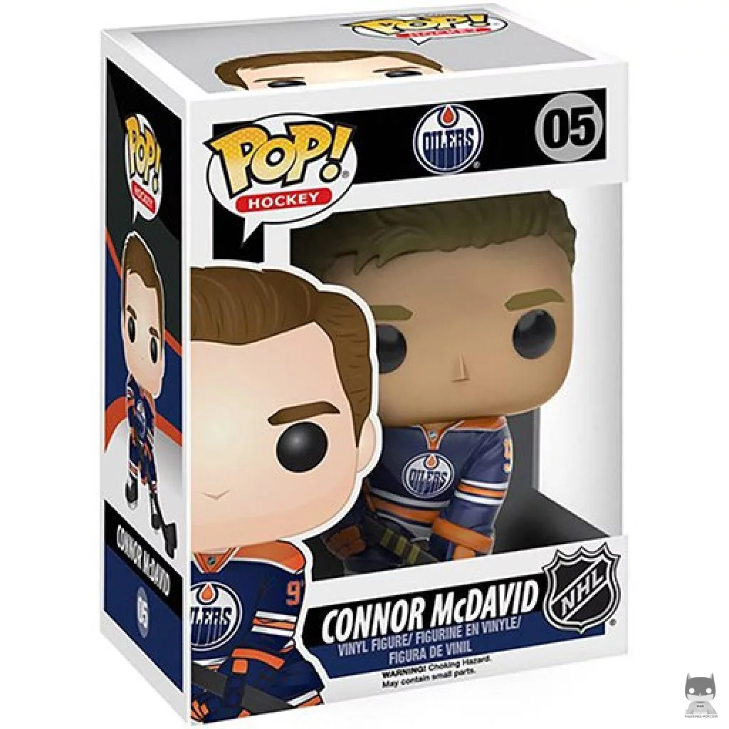 Connor McDavid Funko Pop! figure in its box