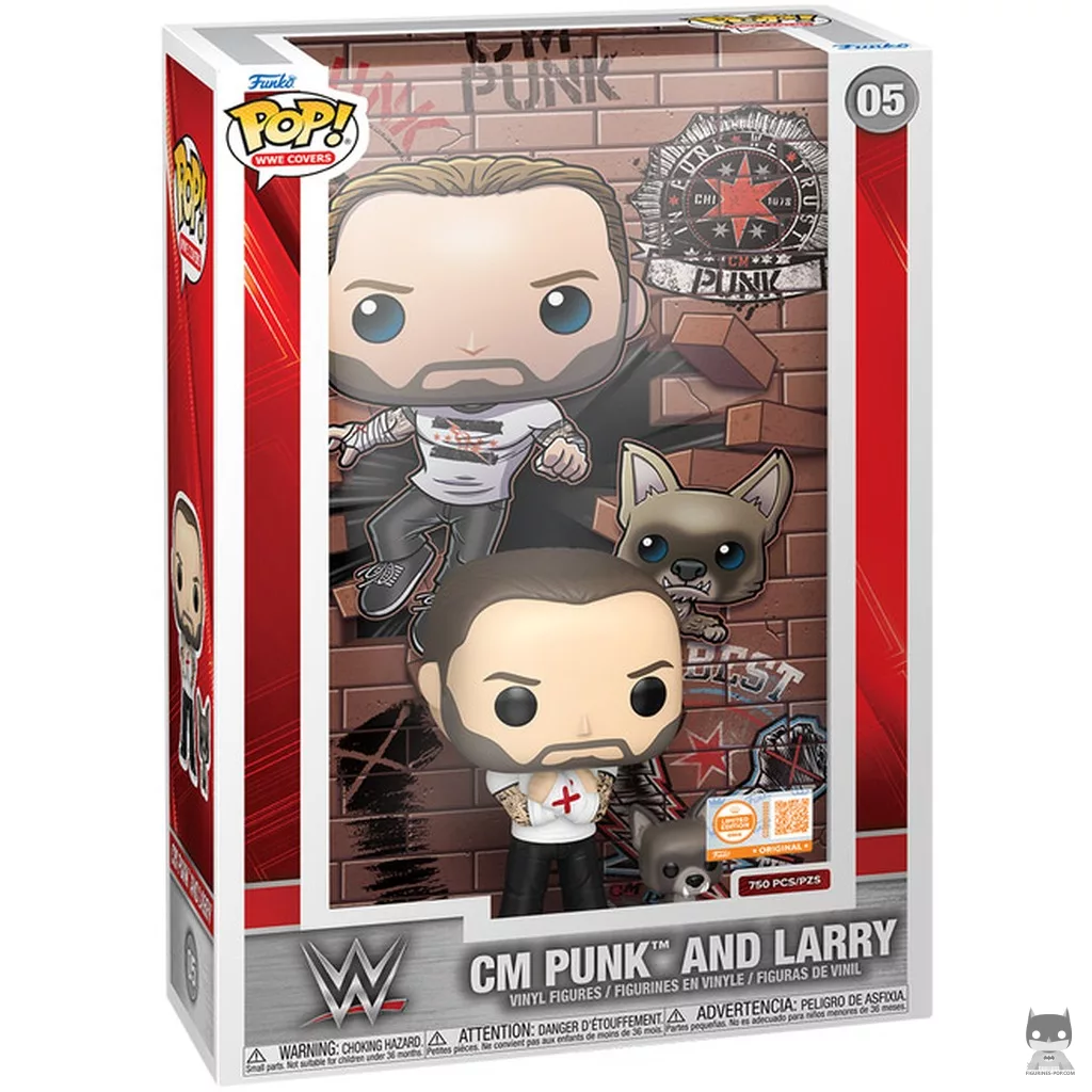CM Punk and Larry (Poster) Funko Pop! figure in its box