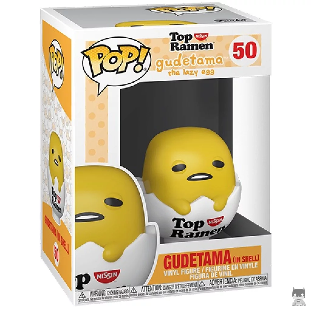 Gudetama in Shell Funko Pop! figure in its box