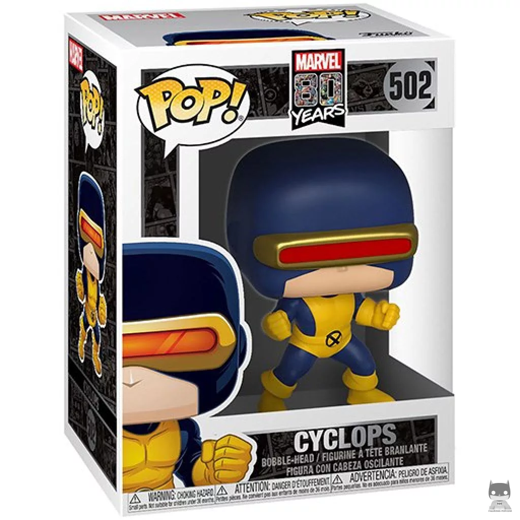 Cyclops Funko Pop! figure in its box