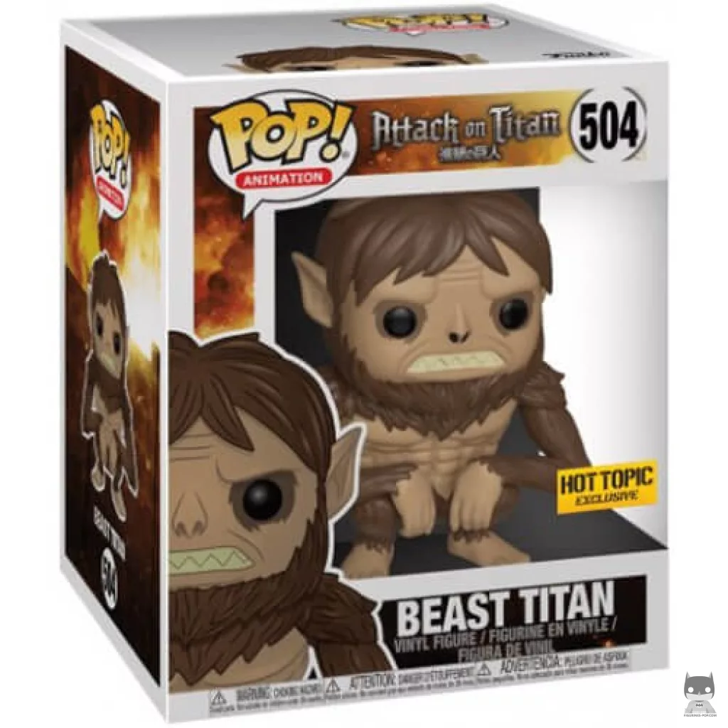 Beast Titan (Supersized) Funko Pop! figure in its box